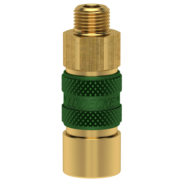 MINI-ES-KUPPLUNG DN 5 G1/8"AG,CODIERT GRN,RUND